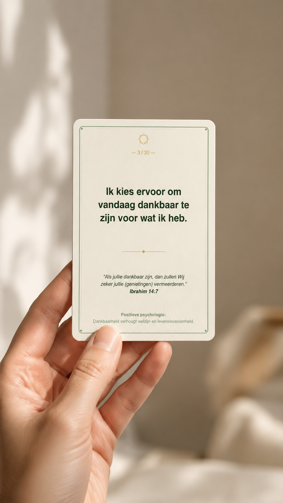 30 Islamitische Affirmatiekaarten